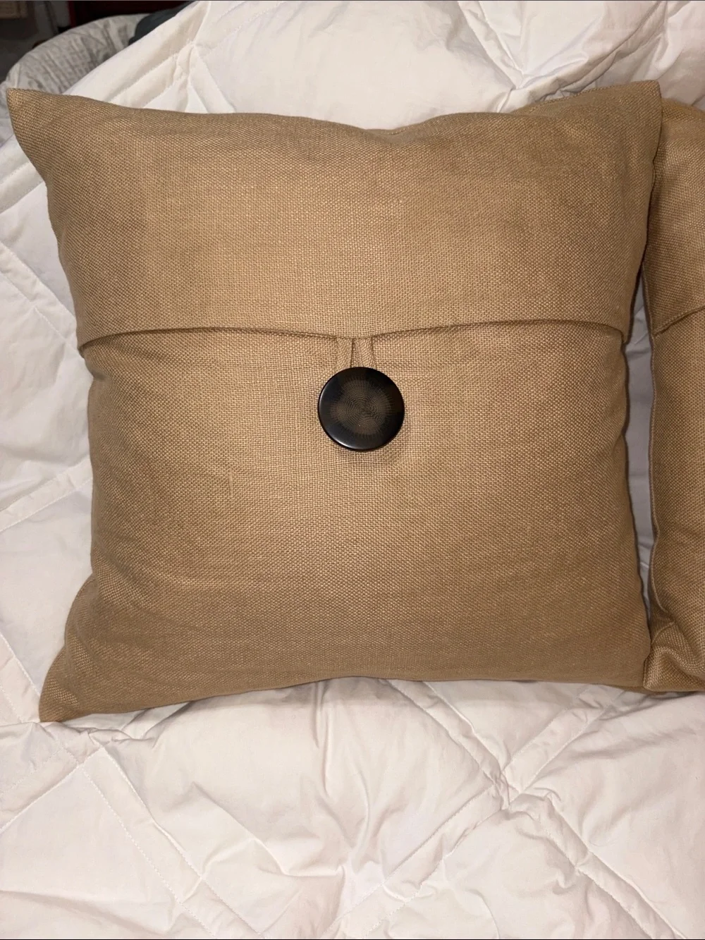 Set of 3 Like new Pottery Barn Linen Throw Pillow + Down Insert